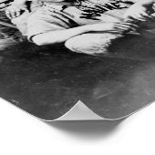 USS Maine Baseball Team in Havanna Cuba Fotograp Poster (Ecke)