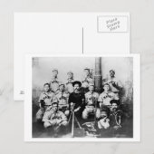 USS Maine Baseball Team in Havanna Cuba Fotograp Postkarte (Vorne/Hinten)