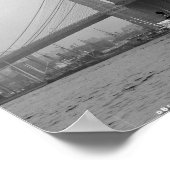 USS Maine & Brooklyn Bridge Poster (Ecke)