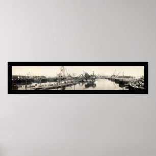 USS Maine Destruction Foto 1911 Poster