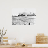 USS Maine im Hafen von Havanna Poster (Küche)