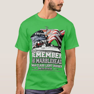 USS Marblehead CL12 Lightcruiser Marine Veteranen T-Shirt