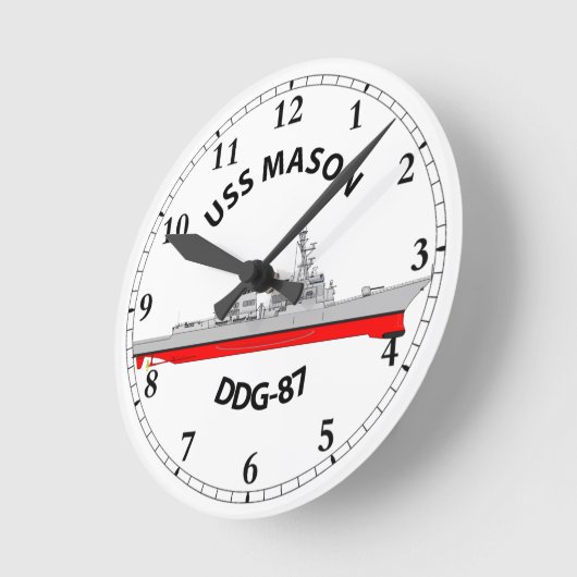 USS MASON - DDG-87 - ARLEIGH BURKE RUNDE WANDUHR (Winkel)