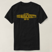 USS Massachusetts BB59 T-Shirt (Design vorne)