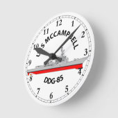 USS MCCAMPBELL - DDG-85 - ARLEIGH BURKE RUNDE WANDUHR (Winkel)