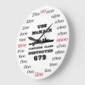 USS McNair (DD-679) Große Wanduhr (Winkel)