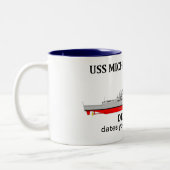 USS MIchael Murphy, DDG-112, anpassbare Daten Zweifarbige Tasse (Links)