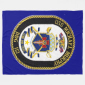 USS MICHAEL MURPHY FLEECE BLANKET (Vorderseite (Horizontal))