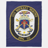USS MICHAEL MURPHY FLEECE-DECKE FLEECEDECKE (Vorderseite)
