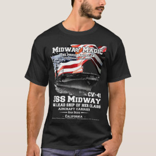 USS Midway CV41 Flugzeugträger T-Shirt