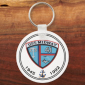 USS MIDWAY CV-41 CARRIER SCHLÜSSELANHÄNGER (Vorderseite)