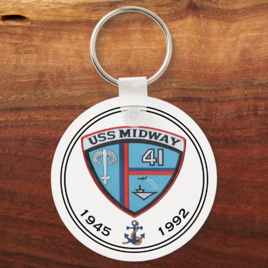 USS MIDWAY CV-41 CARRIER SCHLÜSSELANHÄNGER (Vorderseite)