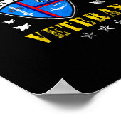 USS Midway CV 41 Flugzeugträger Veteran USA Flagge Poster (Ecke)