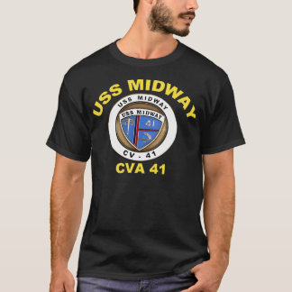 Uss Midway (Cvbcvacv-41) Wappen für Dunkelheit T-Shirt