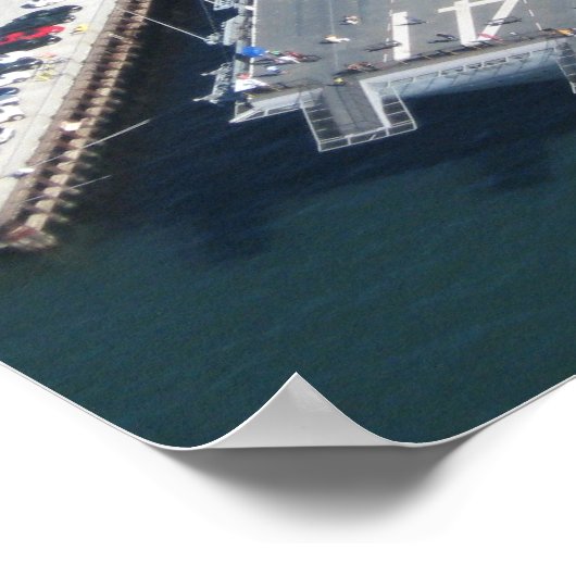 USS Midway Foto Poster (Ecke)
