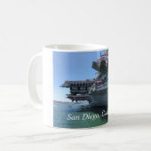 USS Midway in San Diego, Kalifornien Kaffeetasse (Vorderseite Links)