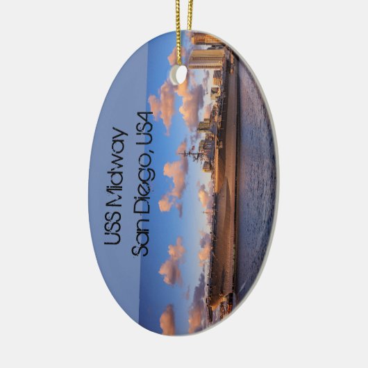 USS Midway Keramik Ornament (Links)