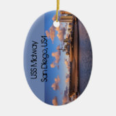 USS Midway Keramik Ornament (Vorne)