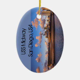 USS Midway Keramik Ornament