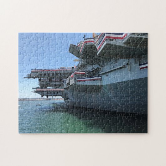 USS Midway Schiff in San Diego Puzzle (Horizontal)