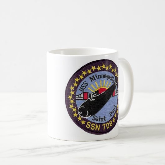 USS Minneapolis St Paul SSN 708 Tasse (VorderseiteRechts)