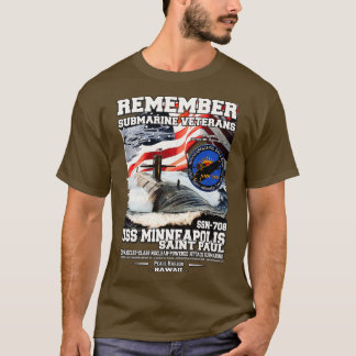USS MinneapolisSaint Paul SSN708 U-Boot T-Shirt