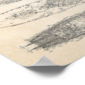 USS Missouri Blueprint Poster (Ecke)