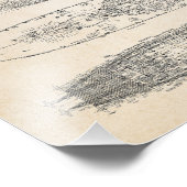 USS MISSOURI Blueprints Fotodruck (Ecke)