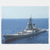 USS MISSOURI FLEECEDECKE (Vorderseite (Horizontal))