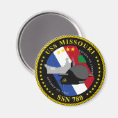 USS Missouri Magnet (Vorderseite/Rückseite)