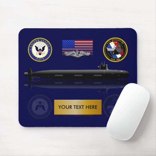 USS Missouri Mousepad (Mit Mouse)