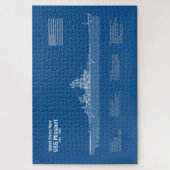 USS Missouri - Pläne für Schiffskonzepte ABD Puzzle (Vertikal)