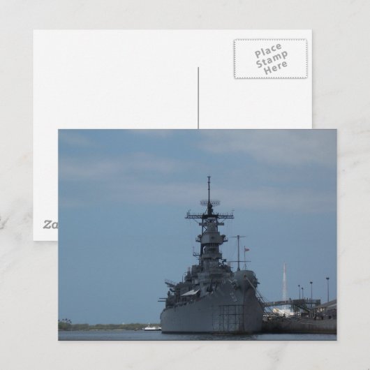 uss missouri postkarte (Vorne/Hinten)