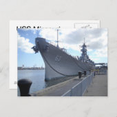 USS Missouri Postkarte (Vorne/Hinten)