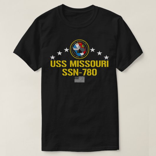 USS Missouri SSN780 T-Shirt (Design vorne)