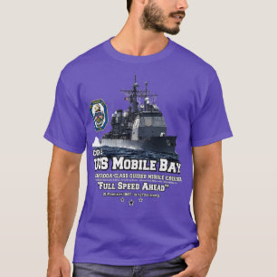 USS Mobile Bay CG53 Navy Cruiser T-Shirt