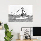 USS Monitor Amphitrite Poster (Heimbüro)