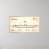 USS Monitor - Schiffskonzepte SD Leinwanddruck (Vorderseite)