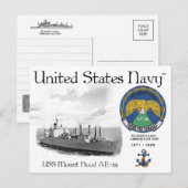 USS MOUNT HOOD AE-29 - POSTCARD POSTKARTE (Vorne/Hinten)