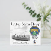 USS MOUNT HOOD AE-29 - POSTCARD POSTKARTE (Stehend Vorderseite)