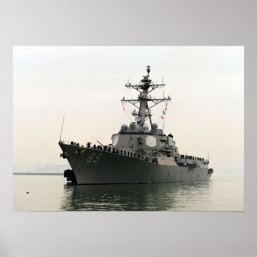 USS Mustin (DDG 89) Poster (Vorne)