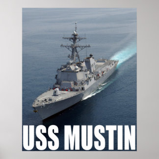 USS Mustin Poster