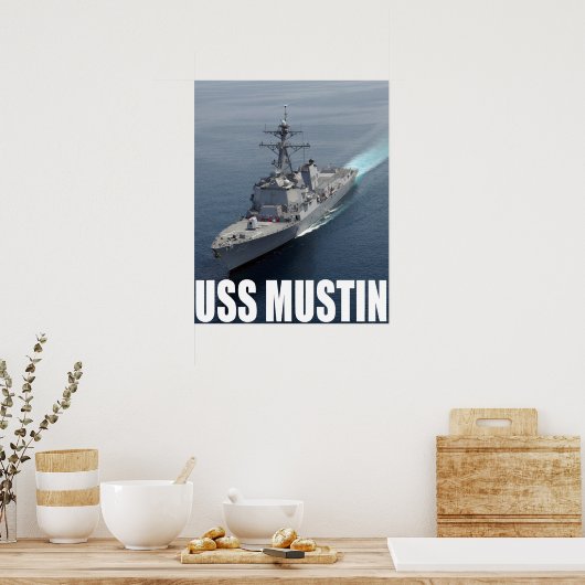 USS Mustin Poster (Küche)