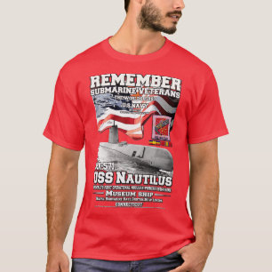 USS Nautilus SSN571 U-Boot-Veteranen T-Shirt