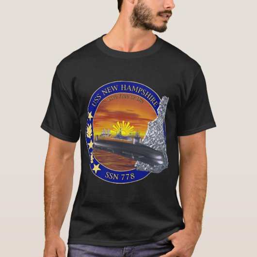 USS New Hampshire (SSN-778) T-Shirt (Vorderseite)