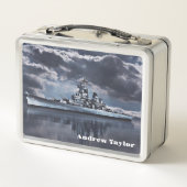 USS New Jersey Metal Lunchbox (Rückseite)