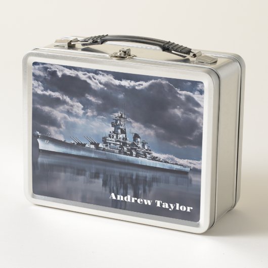USS New Jersey Metal Lunchbox (Vorderseite)