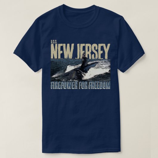 USS NEW JERSEY T-Shirt (Design vorne)