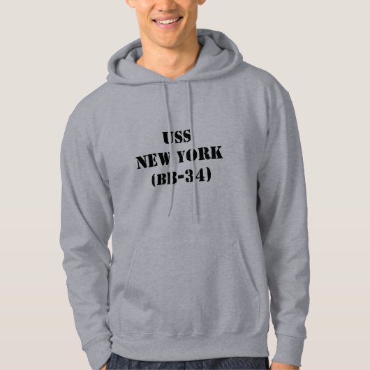 USS NEW YORK (BB-34) HOODIE (Vorderseite)