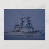 USS Nicholson", Zerstörer aus der Fichtenklasse Postkarte (Vorderseite)